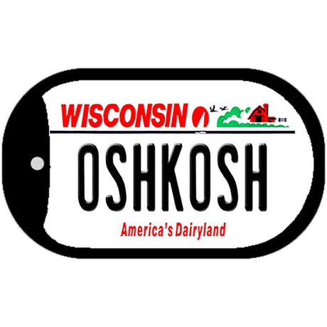 Oshkash Wisconsin Novelty Metal Dog Tag Necklace DT-10619