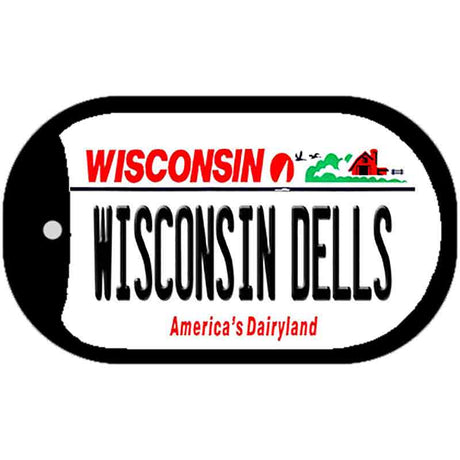 Wisconsin Dells Wisconsin Novelty Metal Dog Tag Necklace DT-10624