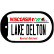 Lake Delton Wisconsin Novelty Metal Dog Tag Necklace DT-10626