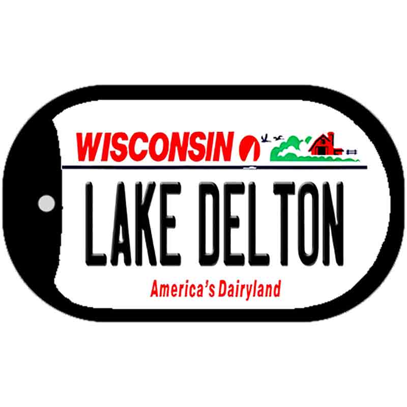 Lake Delton Wisconsin Novelty Metal Dog Tag Necklace DT-10626