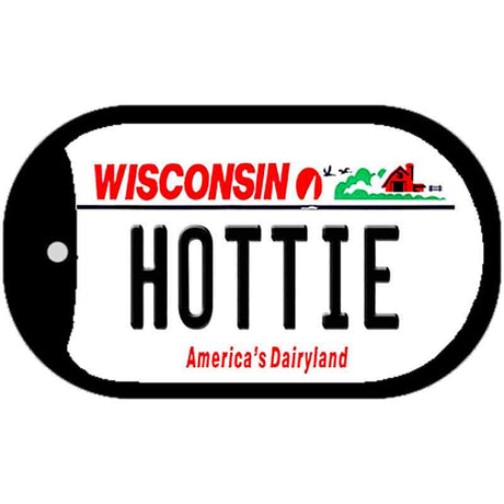 Hottie Wisconsin Novelty Metal Dog Tag Necklace DT-10634