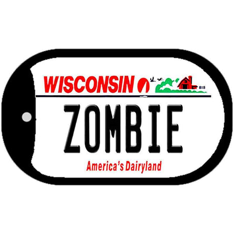 Zombie Wisconsin Novelty Metal Dog Tag Necklace DT-10639