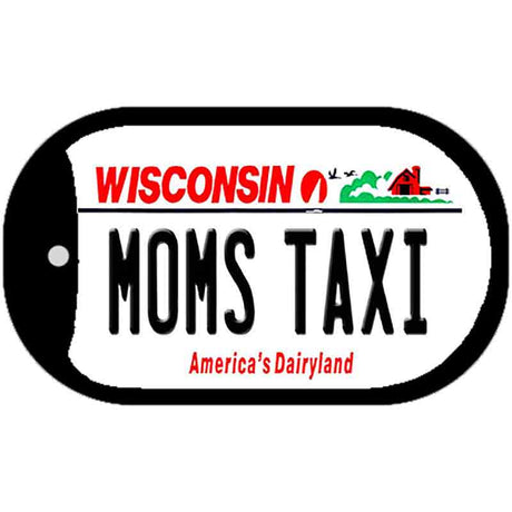 Moms Taxi Wisconsin Novelty Metal Dog Tag Necklace DT-10647