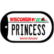 Princess Wisconsin Novelty Metal Dog Tag Necklace DT-10648