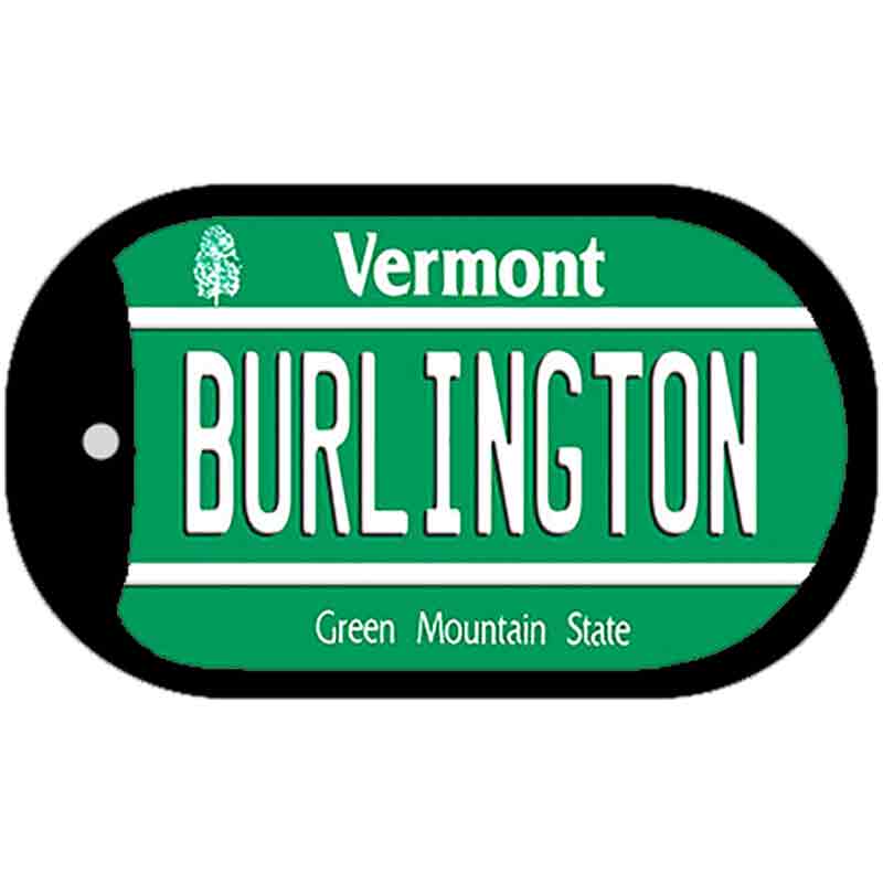 Burlington Vermont Novelty Metal Dog Tag Necklace DT-10661