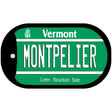 Montpelier Vermont Novelty Metal Dog Tag Necklace DT-10662