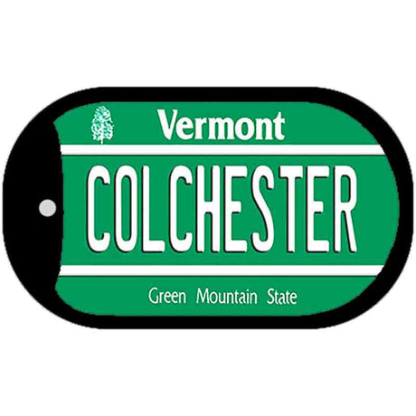 Colchester Vermont Novelty Metal Dog Tag Necklace DT-10666