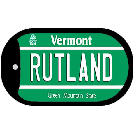 Rutland Vermont Novelty Metal Dog Tag Necklace DT-10667