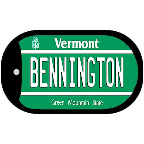 Bennington Vermont Novelty Metal Dog Tag Necklace DT-10670