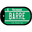 Barre Vermont Novelty Metal Dog Tag Necklace DT-10671