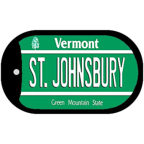 St Johnsbury Vermont Novelty Metal Dog Tag Necklace DT-10673