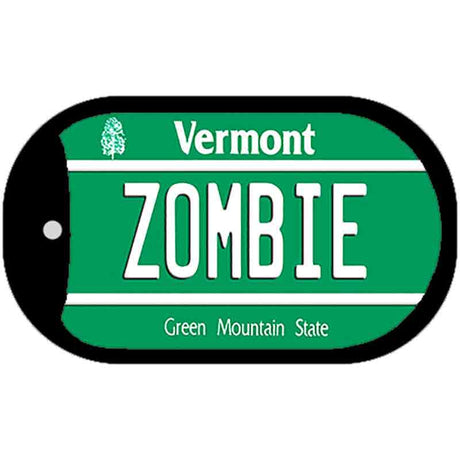 Zombie Vermont Novelty Metal Dog Tag Necklace DT-10679