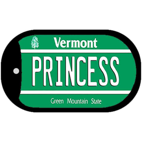 Princess Vermont Novelty Metal Dog Tag Necklace DT-10686