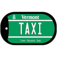 Taxi Vermont Novelty Metal Dog Tag Necklace DT-10687