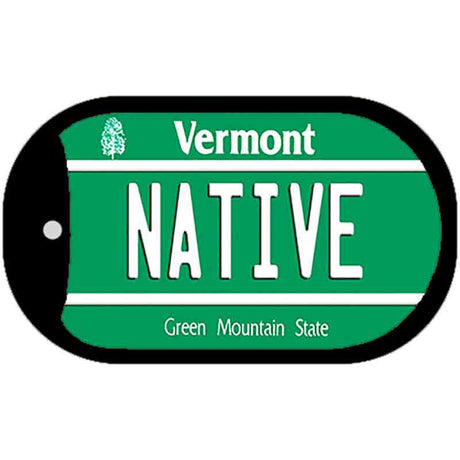 Native Vermont Novelty Metal Dog Tag Necklace DT-10688