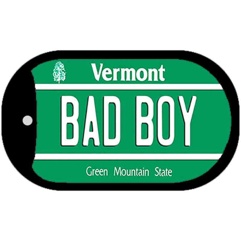 Bad Boy Vermont Novelty Metal Dog Tag Necklace DT-10697