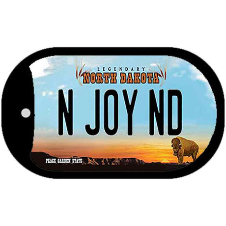 N Joy ND North Dakota Novelty Metal Dog Tag Necklace DT-10702