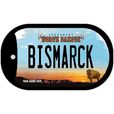 Bismarck North Dakota Novelty Metal Dog Tag Necklace DT-10704