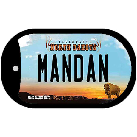 Mandan North Dakota Novelty Metal Dog Tag Necklace DT-10707