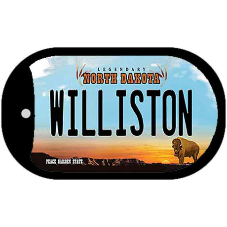 Williston North Dakota Novelty Metal Dog Tag Necklace DT-10708