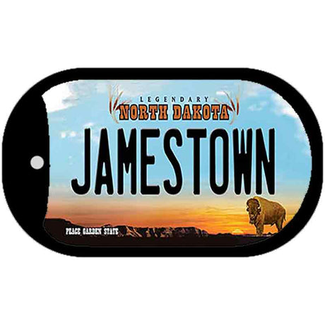 Jamestown North Dakota Novelty Metal Dog Tag Necklace DT-10709