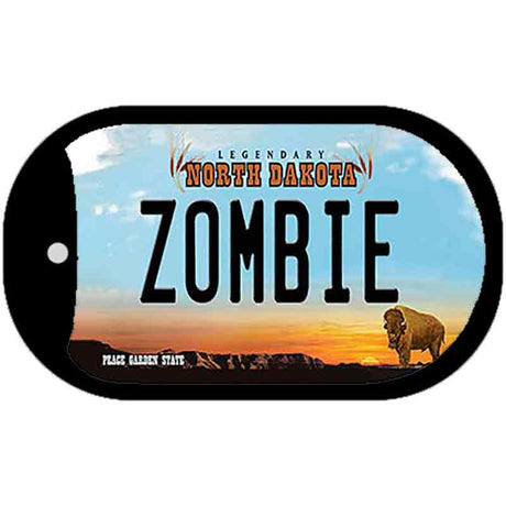 Zombie North Dakota Novelty Metal Dog Tag Necklace DT-10710