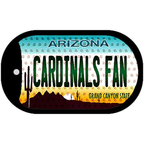 Cardinals Fan Arizona Novelty Metal Dog Tag Necklace