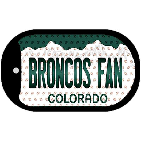 Broncos Fan Colorado Novelty Metal Dog Tag Necklace DT-10757