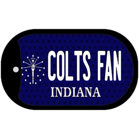 Colts Fan Indiana Novelty Metal Dog Tag Necklace DT-10763