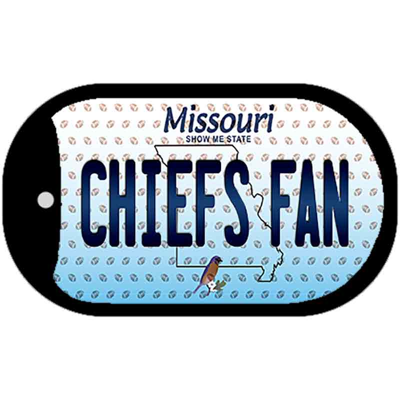 Chiefs Fan Missouri Novelty Metal Dog Tag Necklace DT-10769