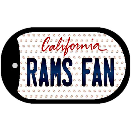 Rams Fan California Novelty Metal Dog Tag Necklace DT-10770