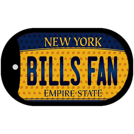 Bills Fan New York Novelty Metal Dog Tag Necklace DT-10771