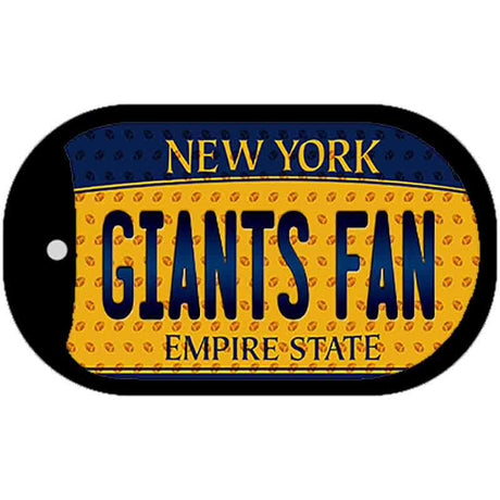 Giants Fan New York Novelty Metal Dog Tag Necklace DT-10772