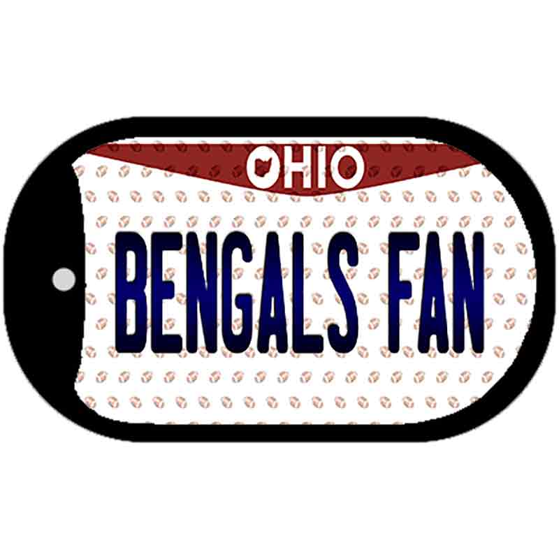 Bengals Fan Ohio Novelty Metal Dog Tag Necklace DT-10775