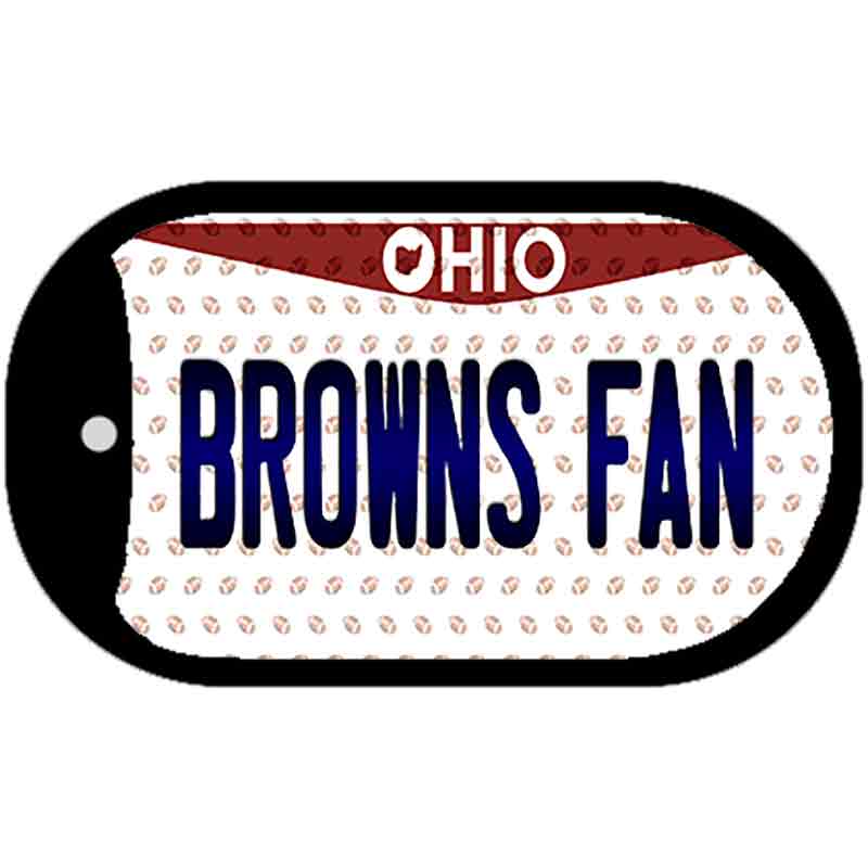 Browns Fan Ohio Novelty Metal Dog Tag Necklace DT-10776