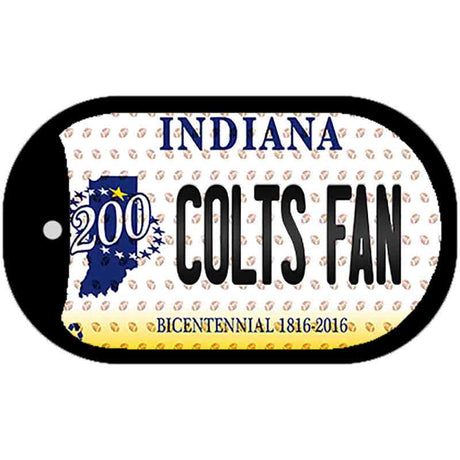 Colts Fan Indiana Novelty Metal Dog Tag Necklace DT-10786