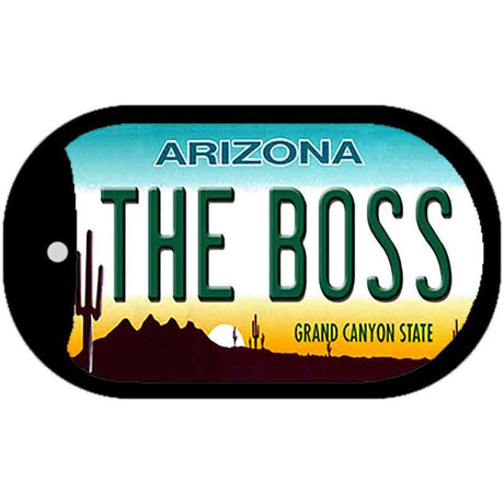 The Boss Arizona Novelty Metal Dog Tag Necklace DT-1078