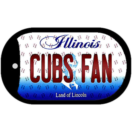 Cubs Fan Illinois Novelty Metal Dog Tag Necklace DT-10791