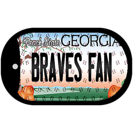 Braves Fan Georgia Novelty Metal Dog Tag Necklace DT-10800