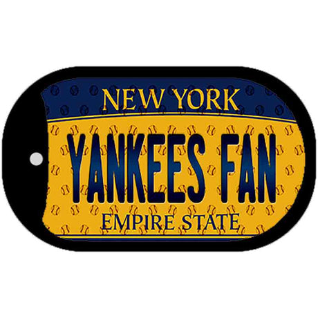 Yankees Fan New York Novelty Metal Dog Tag Necklace DT-10803