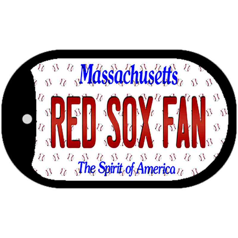 Red Sox Fan Massachusetts Novelty Metal Dog Tag Necklace DT-10804