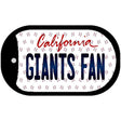 Giants Fan California Novelty Metal Dog Tag Necklace DT-10812