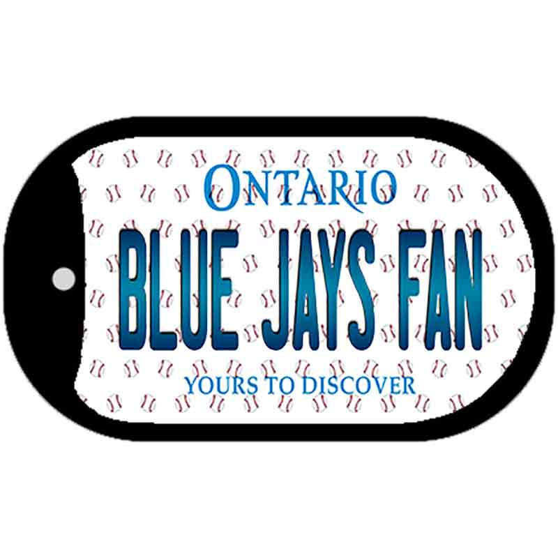 Blue Jays Fan Ontario Novelty Metal Dog Tag Necklace DT-10815