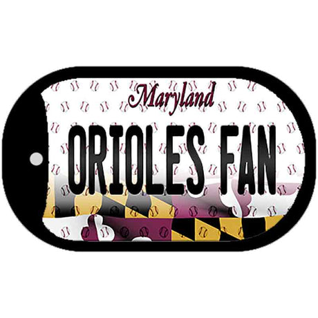 Orioles Fan Maryland Novelty Metal Dog Tag Necklace DT-10816