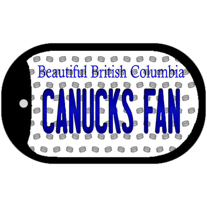 Canucks Fan British Columbia Novelty Metal Dog Tag Necklace DT-10820