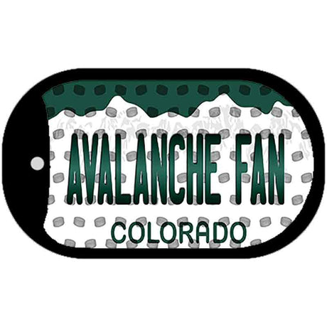 Avalanche Fan Colorado Novelty Metal Dog Tag Necklace DT-10828