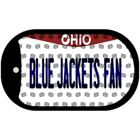 Blue Jackets Fan Ohio Novelty Metal Dog Tag Necklace DT-10839