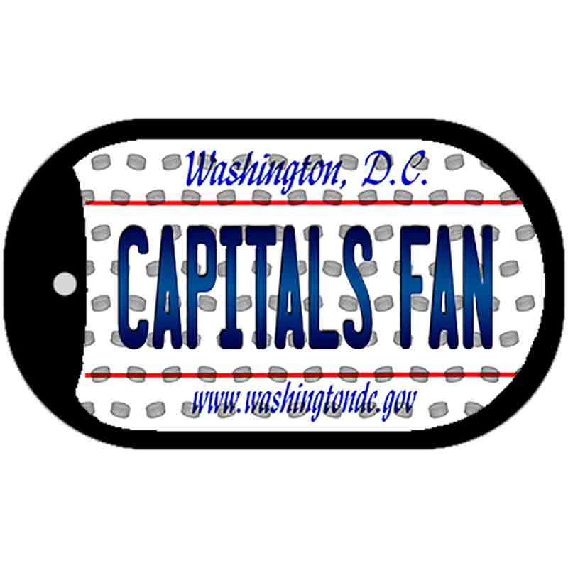 Capitals Fan Washington DC Novelty Metal Dog Tag Necklace DT-10844