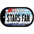 Stars Fan Texas Novelty Metal Dog Tag Necklace DT-10845