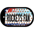 Rockets Fan Texas Novelty Metal Dog Tag Necklace DT-10857